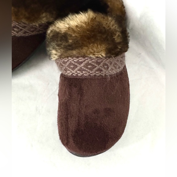 Brown Fur-Lined Women's Slippers - Picture 4 of 16